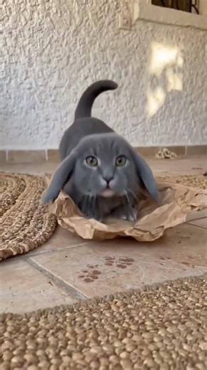 Cabbit finds a paper bag 🐇#fyp #reels #cabbit #bunny #cuteanimals