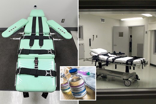 How does lethal injection work and what drugs are used?