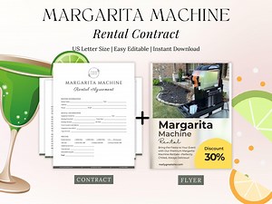 Margarita Machine Rental Contract Template: Event Planning (digital Download) - Etsy