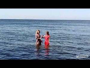 Girl wet in lake HD #HD #wet #wetlook #bra #shirt #sexy #water #dress #wetdress #pant #wetpant