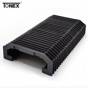 [Hot Item] Custom Accordion Bellows Rubber Round Bellows Cover with Screw Thread Liner Rail Bellows Cover