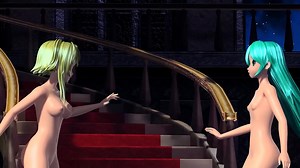 Hatsune Miku & Gumi Cendrillon Project Diva Nude Mod Full Nude