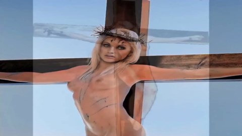 Female Jesus Crucified Naked