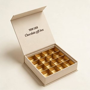 [Hot Item] Customized Empty Wedding Chocolate Packaging Gift Boxes Recyclable Magnetic Paper with Sponge Liner Matt Lamination Handling