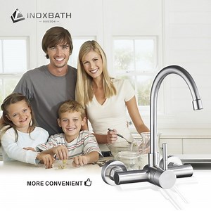 [Hot Item] Wall Mounted Kitchen Sink Taps Kitchen Faucet Commercial Long Neck Taps