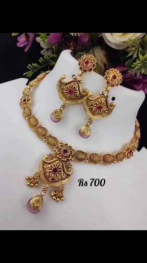 #RajwadiSet #RajwadiNecklace #WholesaleJewelry #IndianJewelryStore #OnlineJewelleryShopping #BrightJewellers | Bright Jewellers