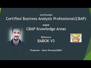 Knowledge Areas in Business Analysis Exam tutorials