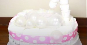 Cómo crear una tarta de pañales para baby shower perfecta