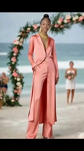 Summer Wedding Guest Silk Sation Two Piece Sets - ASHORE -Summer Two Piece Suit Silk Satin Long Blazer and Matching Pant - Custom Color and Size Supported - AI- Powered Fitting Technology- Fit the Way You Want!https://ashoreshops.com/collections/suit-u-up#fashion #wedding #womensclothing #trend #style #ashoreshop #fashionstyle #partyattire #fashionstyle #travel #nature | Ashore Shop