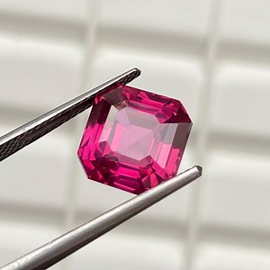 Flawless Ruby Gemstone Cut, AAA African Ruby Faceted Gemstone, Loose Ruby Gemstone: 7.6ct Asscher Cut, 10x10x7 MM - Etsy