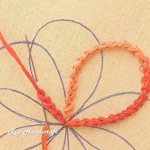 28K views · 315 reactions | Twisted Chain Flower Embroidery !!! Twisted Chain Stitch Flower Hand Embroidery Tutorial,Flower Embroidery by Rup Handicraft | Rup Handicraft | Facebook