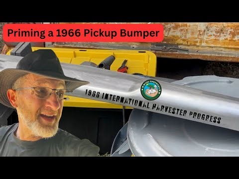 Stripping and Priming the Bumper of the 1966 International Harvester & Updates!