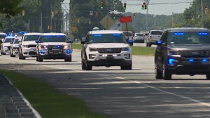Greenville police sergeant’s body escorted to Nash County funeral home