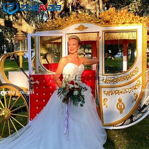 [Hot Item] European Royal Family Horse Carriage Electric Cinderella Children Garden Horse Cart Princess Carriage/Horse Carriage