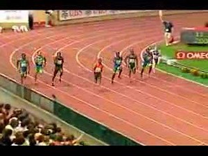 xavier carter runs the second fastest time ever in the 200m