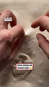 Pizza dough or spider web? 😳 | LADbible