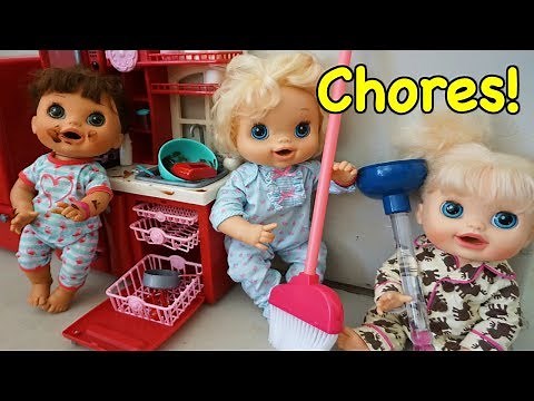 Baby Alive Chores Before School!