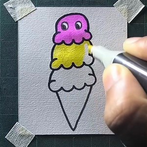 56K views · 401 reactions | How to draw an icecream | All About Art | Facebook