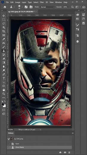 Iron man Helmet mockup design in adobe photshop #adobe #tutorial #photoshop #ironman | Adobe short tricks