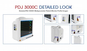 [Hot Item] Practical Nanjing Puao Patient Monitor 3000c Hospital Portable Vital Sign Monitor/ Multi-Paraneter