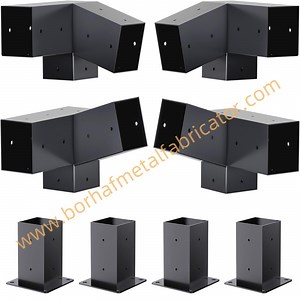 [Hot Item] Wood Pergola Wall Mount Roof Brackets for Gazebo Stand Sheds Metal Kits