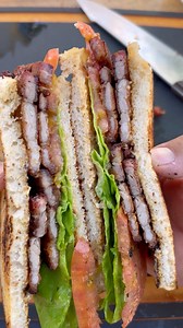 Smoked pork belly BLT sandwich | Miguels cookingwithfire