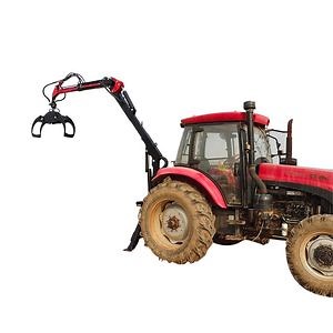 [Hot Item] Log Crane for Tractor Hydraulic Arm Log Grabber Timber Wood Crane Truck with Rotating Grapple