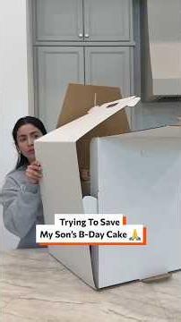 Trying To Save My Son's B Day Cake 🙏 #BirthdayCake #CakeFail #CakeMaking