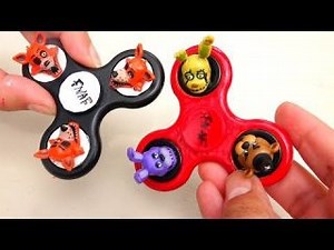 Five Nights at Freddyâ€™s Custom DIY 3D Fidget Spinners - Freddy Leaves Foxy Out of the Show
