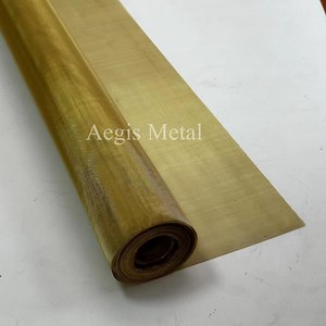 [Hot Item] 50 60 80 100 150 Mesh Brass Wire Mesh for Medical Equipment Room Shielding Mesh