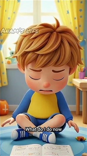 Try Again | Study Motivation Story for Kids | Never Give Up | Anam’s Life#shorts #animation #study