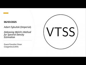 Debiasing Welch's Method for Spectral Density Estimation