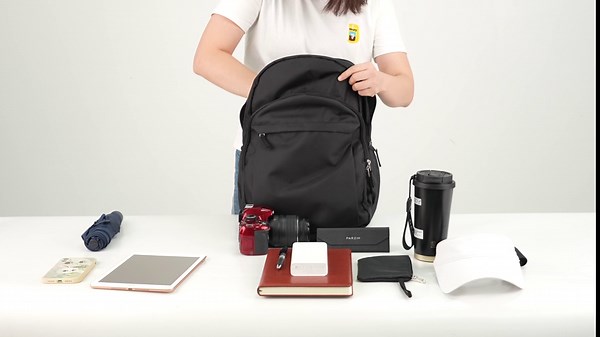 15.6inch Black Backpack for Men,Travel Backpack Carry on,Water Resistant Work Backpack for Women Casual Backpacks for Teens