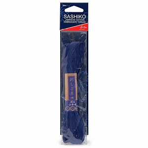 Sashiko Japanese Cotton Embroidery Thread in Navy (40m)