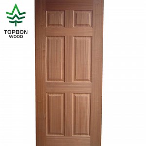[Hot Item] 6 Panel Wood Veneer Moulded Door Skin with High Quality