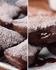 129K views · 422 reactions | Chocolate Espresso Salted Caramel Beignets | Tasty | Facebook