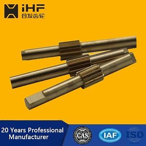 [Hot Item] Ihf Drawings Design Transmission Straight Stainless Steel Helical Gear Shaft