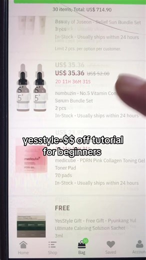 yesstyle codes 2025 on TikTok