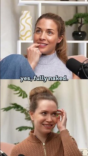 Caught cleaning the shower naked. 🧼 #podcast #theovershare #gemmaatkinson