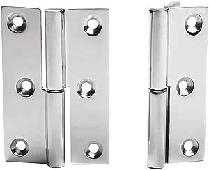 MIZUGIWA Lift Off Hinge Boat Hatch Cabinet Door Lift-Off/Take-Apart Hinge Hardware Stainless Steel Left