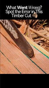 What Went Wrong? Spot the Error in This Timber Cut #machine #amazing #shorts