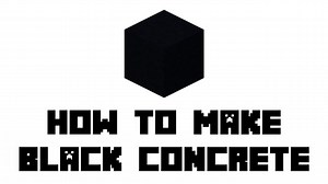 Black Concrete Recipe Minecraft