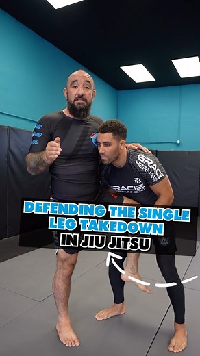 Defending the single leg takedown in Jiu Jitsu! #jiujitsu #jiujitsutips #martialarts #grappling | Robby Donofrio Jiu Jitsu