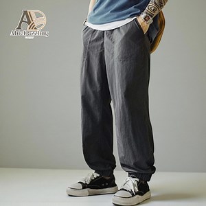 Lightweight Cuffed Pants | Elastic Waist Trousers | Casual Outdoor Streetwear - Etsy Canada