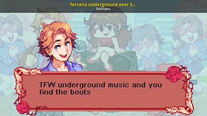Terraria underground over Sempai Mod for Friday Night Funkin' | FNF Mods