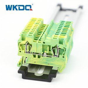 [Hot Item] Spring Ground Terminal Block for DIN Rail