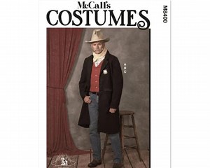 Mccall's Pattern 8400 Cowboy Men's Western Pattern--men's Duster Jacket & Vest Pattern Size 38-42 or 44-52 - Etsy