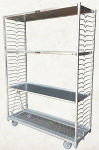 [Hot Item] Heavy Duty Ladder Garden Display Carts Danish Trolley Nursery Cart Transportation Cart