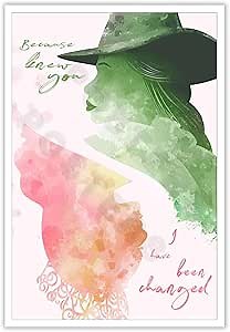 Vintage The Witch And The Princess Poster Home Room Decor Aesthetics Inspirational Because I Knew You - I Have Been Changed Canvas Wall Art Oil Print 12X18 in Unframed