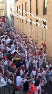 12K views · 75 reactions | We have had a last minute cancellation, we have this view available for July 7th. DM US FOR MORE INFO! #Pamplona #sanfermin #pamplonada #yfm #runningofthebulls #spain #travel #traveltospain #sanfermines #encierro | Pamplona Fiesta | Facebook